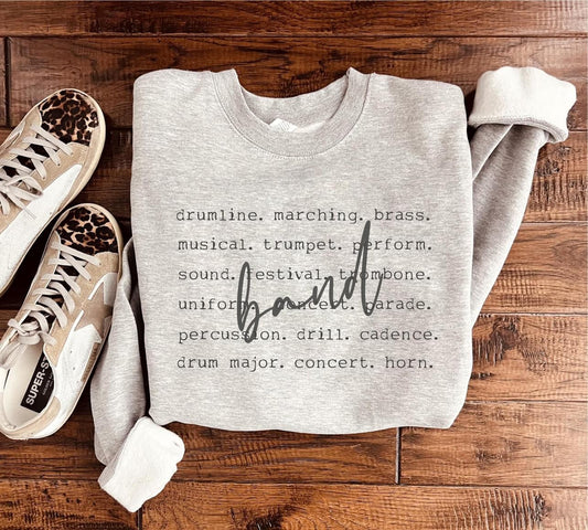 Band Words Sweatshirt