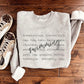 Swimming Words Sweatshirt