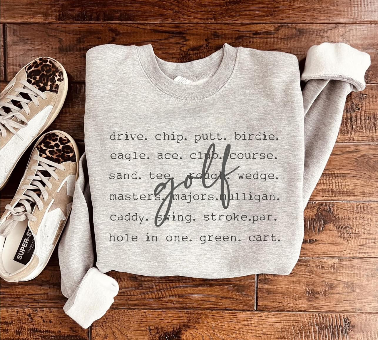 Golf Words Sweatshirt