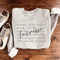 Lacrosse Words Sweatshirt