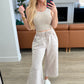 Acid Wash Wide Leg Sweatpants in Ash Mocha