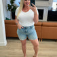 Judy Blue Distressed Cuffed Cutoff Shorts