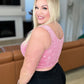 Stone Washed Ribbed Seamless Top In Ash Pink