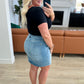 Judy Blue High Rise Control Top Denim Skirt