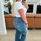 Katrina High Waist Distressed Denim Trousers