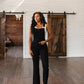 Judy Blue Imogene Tummy Control Retro Flare Overalls in Black