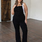 Judy Blue Imogene Tummy Control Retro Flare Overalls in Black