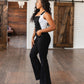 Judy Blue Imogene Tummy Control Retro Flare Overalls in Black