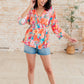 In Other Words, Hold My Hand V-Neck Blouse