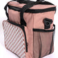 Insulated Checked Tote in Pink