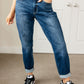 Judy Blue Midrise Cuffed Boyfriend Jeans