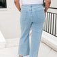 PREORDER: Patch Pocket Wide Leg Jeans in Four Colors