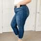 Judy Blue Midrise Cuffed Boyfriend Jeans