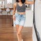 Judy Blue Cutoff Dad Shorts Light Wash
