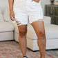 Judy Blue High Rise Rigid Magic Cutoff Shorts in White