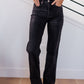 Judy Blue  High Rise Tummy Control Straight Jeans in Washed Black