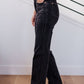 Judy Blue  High Rise Tummy Control Straight Jeans in Washed Black