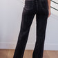 Judy Blue  High Rise Tummy Control Straight Jeans in Washed Black