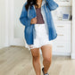 Jordan Hooded Denim Shacket