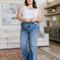 Katrina High Waist Distressed Denim Trousers