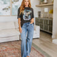 Katrina High Waist Distressed Denim Trousers