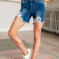 Judy Blue Mid Rise Distressed Cutoff Shorts