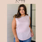 Lizzy Bell Sleeve Top in Regal Lavender and Gold