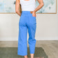 Judy Blue Tummy Control Wide Leg Crop Jeans in Sky Blue