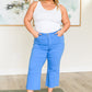 Judy Blue Tummy Control Wide Leg Crop Jeans in Sky Blue