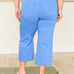 Judy Blue Tummy Control Wide Leg Crop Jeans in Sky Blue