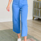 Judy Blue Tummy Control Wide Leg Crop Jeans in Sky Blue