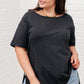 Let Me Live Relaxed Tee in Black