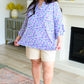 Lizzy Bell Sleeve Top in Violet Filigree