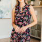 Lizzy Tank Dress in Black and Pink Paisley