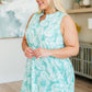 Lizzy Tank Dress in Emerald Palm