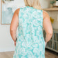 Lizzy Tank Dress in Emerald Palm