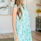 Lizzy Tank Dress in Emerald Palm
