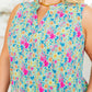 Lizzy Tank Dress in Emerald Spring Floral