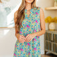 Lizzy Tank Dress in Emerald Spring Floral