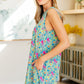 Lizzy Tank Dress in Emerald Spring Floral