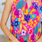 Lizzy Tank Dress in Hot Pink Mixed Floral