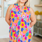 Lizzy Tank Dress in Hot Pink Mixed Floral