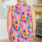 Lizzy Tank Dress in Hot Pink Mixed Floral