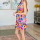 Lizzy Tank Dress in Hot Pink Mixed Floral