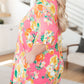 Lizzy Dress in Hot Pink and Yellow Floral