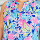 Lizzy Tank Dress in Royal Tropical Floral