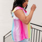 Lizzy Flutter Sleeve Top in Ombre Rainbow