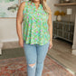 Lizzy Tank Top in Mint Multi Fireworks