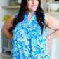 Lizzy Tank Top in Blue Mix Paisley