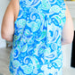 Lizzy Tank Top in Blue Mix Paisley